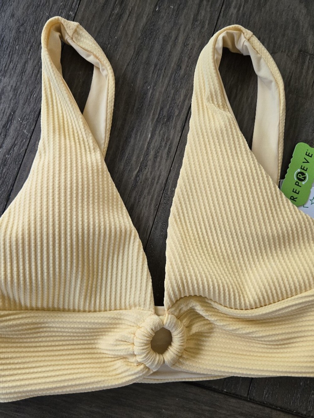 L*Space NWT Ribbed O Ring Bikini Top Small